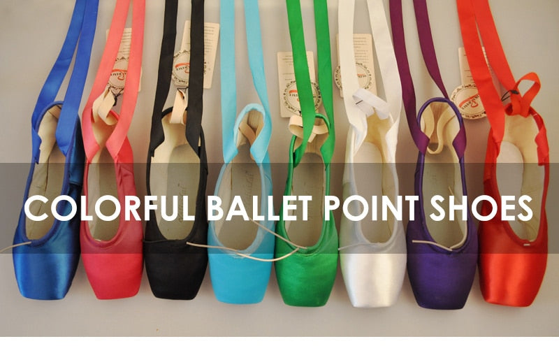 Chaussons Pointes en satin 9 couleurs au choix