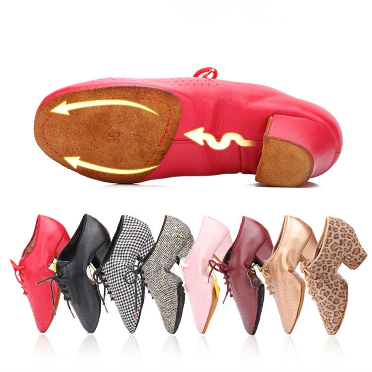 Sneakers danse Léa talon 3 ou 5cm 7 coloris au choix