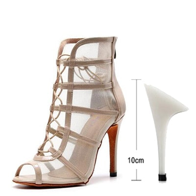 Bottines Ashwini beige Talons de 6 à 11cm