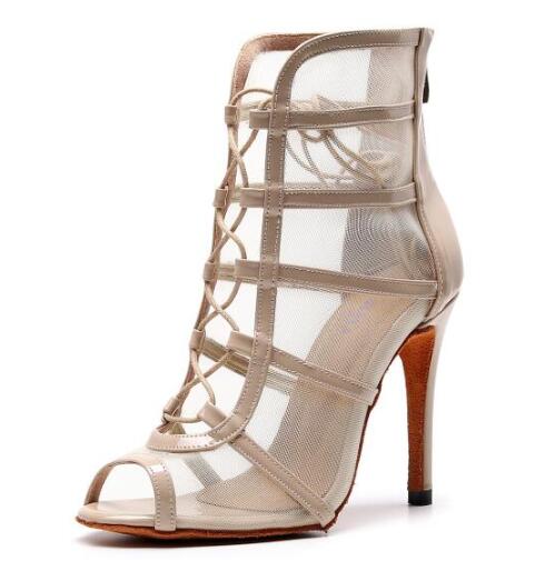 Bottines Ashwini beige Talons de 6 à 11cm