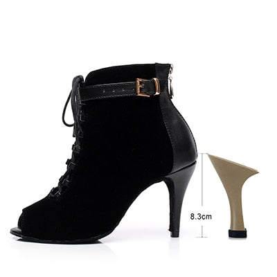 Chaussures bottines coloris noir ou violet -Talons de 7.5 à 10cm