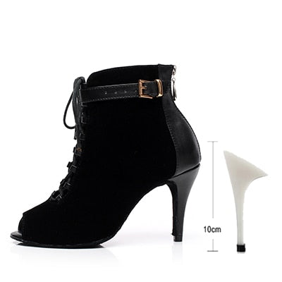 Chaussures bottines coloris noir ou violet -Talons de 7.5 à 10cm