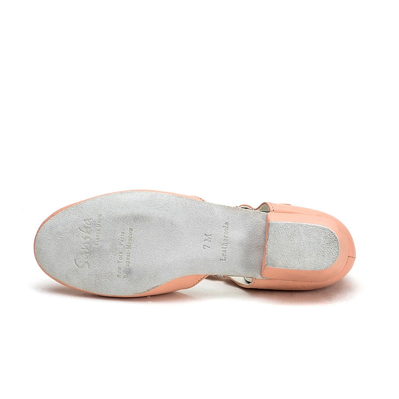 Chaussons danse cuir à talons Diva by Sansha T37