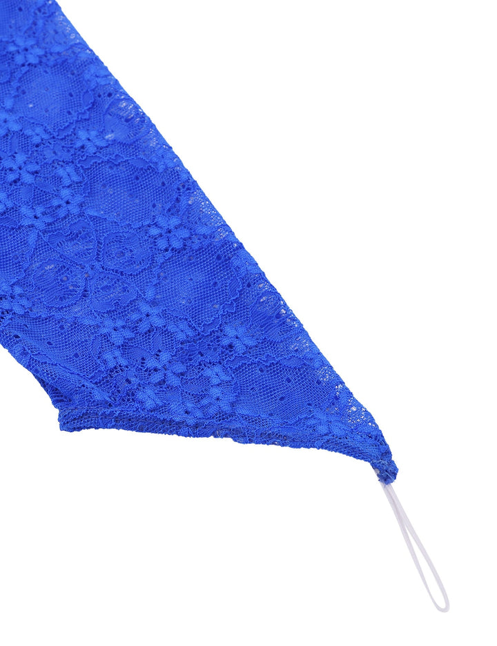 Robe justaucorps asymétrique 1 manche longue dentelle Paula