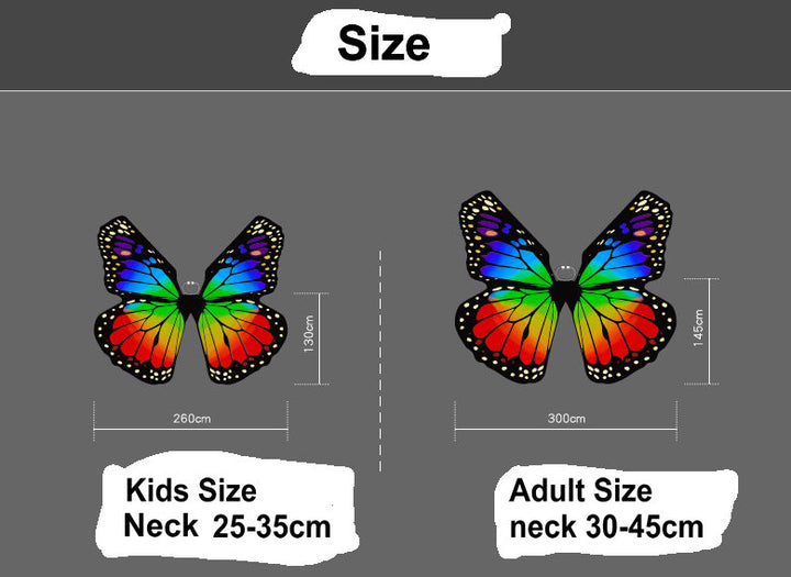 Ailes d'Isis Papillon pour enfant & adulte 14 coloris au choix