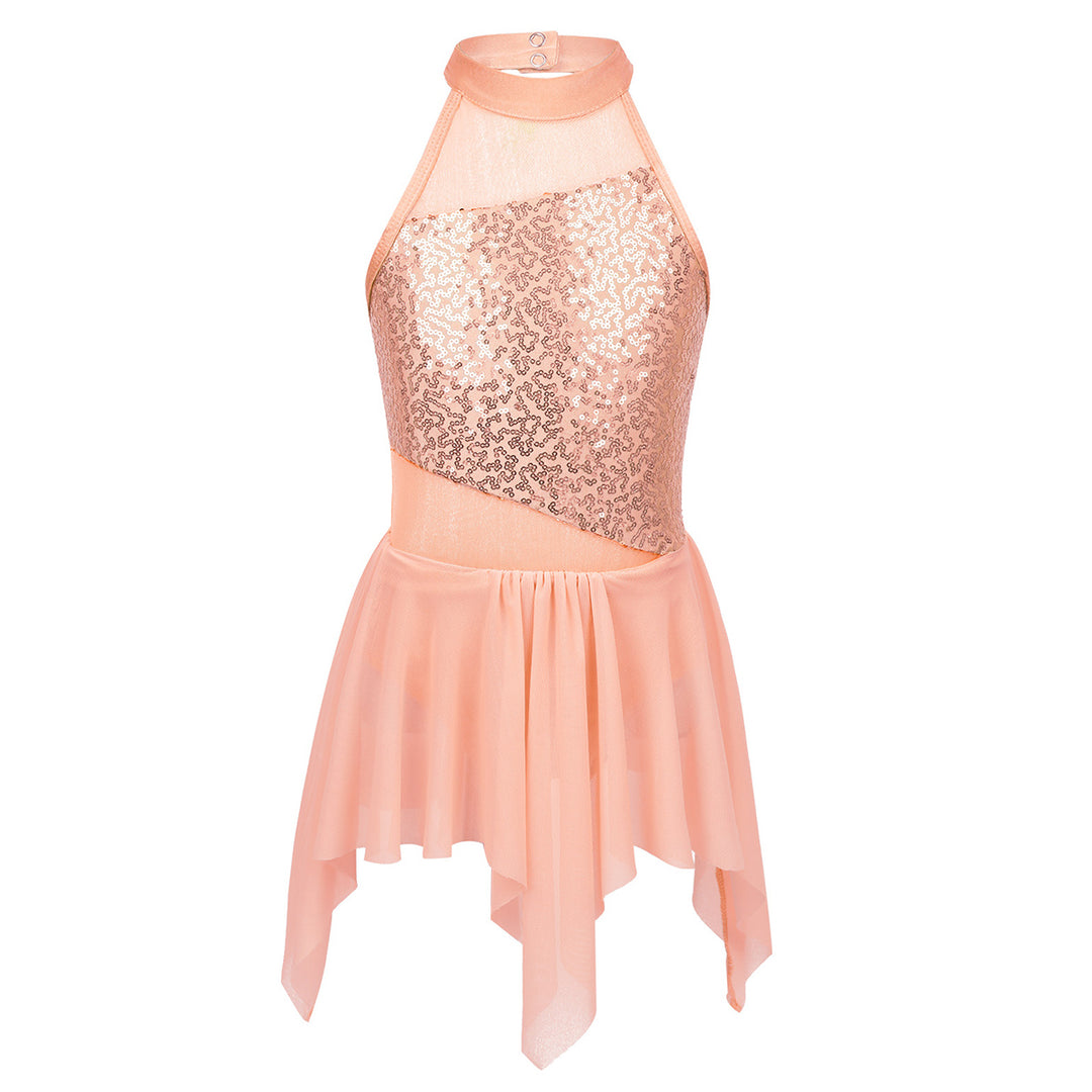 Robe justaucorps asymétrique bustier paillettes Rosalie