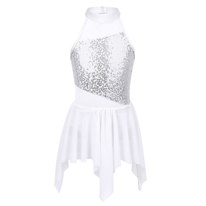 Robe justaucorps asymétrique bustier paillettes Rosalie