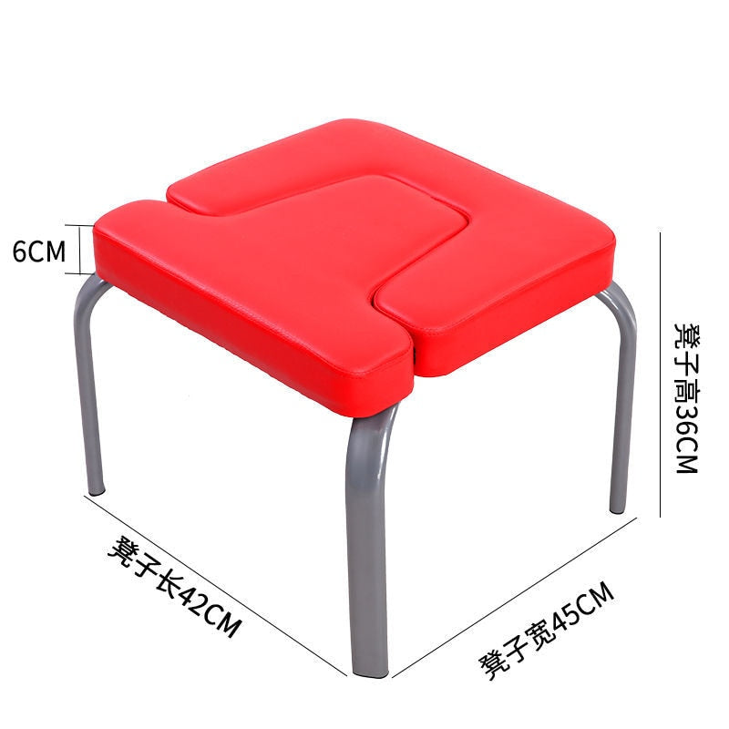 Tabouret d'inversion Yoga 42x43x30cm noir ou rouge