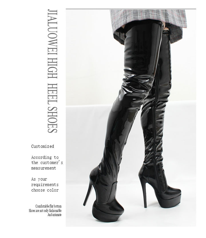 Bottes Cuissardes danse Mylène brillant ou mat