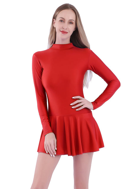 Justaucorps manches longues avec jupette Meira