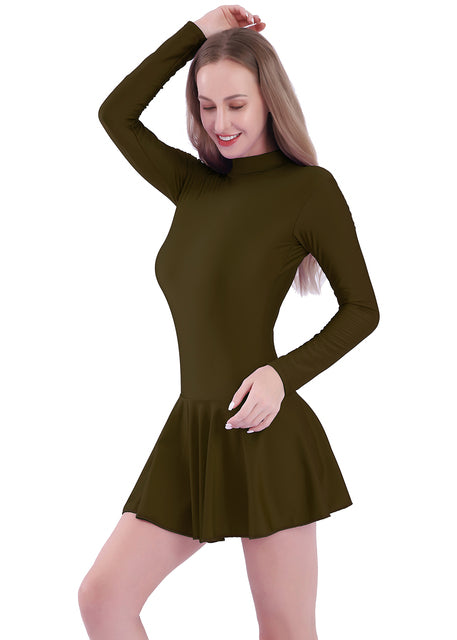 Justaucorps manches longues avec jupette Meira