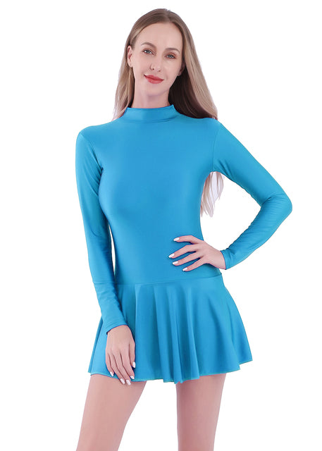 Justaucorps manches longues avec jupette Meira