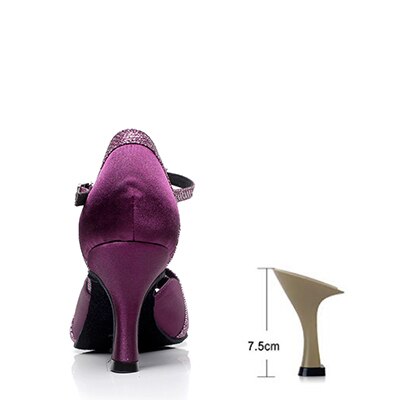 Chaussures de danse pour femme coloris violet Talons de 5 à 10 cm