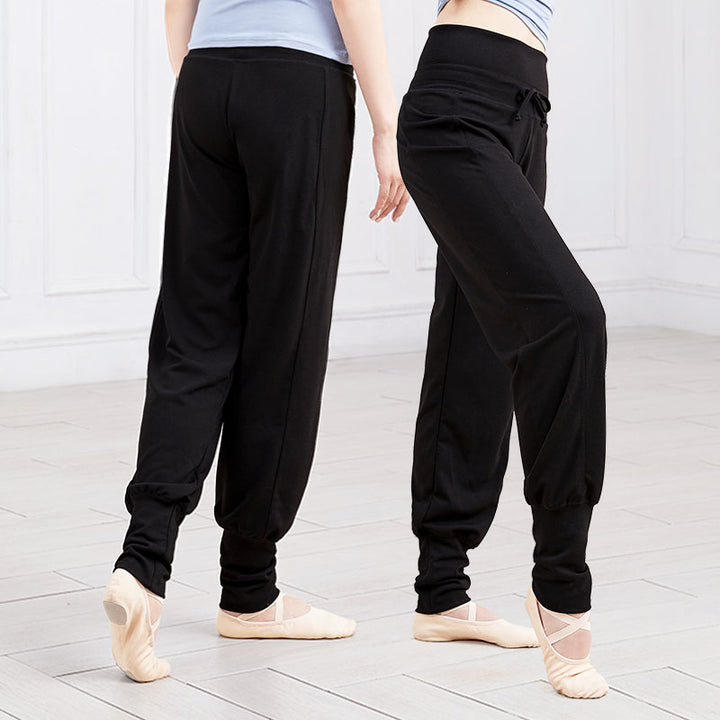 Pantalon danse noir taille haute resserré aux chevilles Taille S