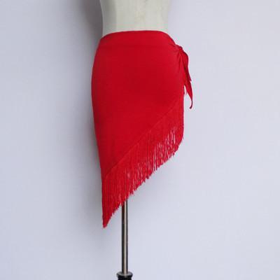 Jupe foulard triangle avec franges 14 coloris au choix