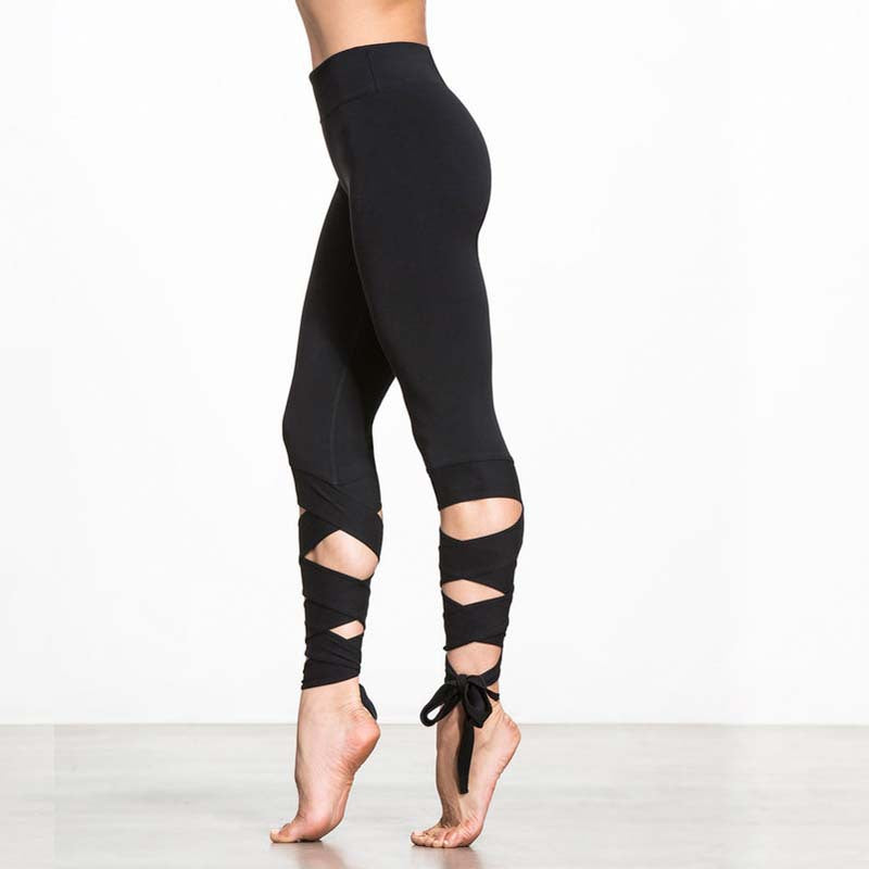 Legging avec lacets bandage Noemie