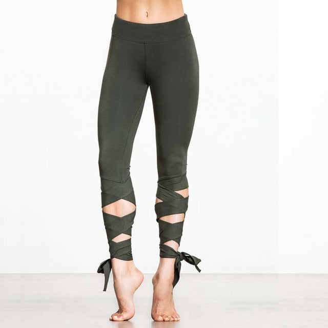 Legging avec lacets bandage Noemie