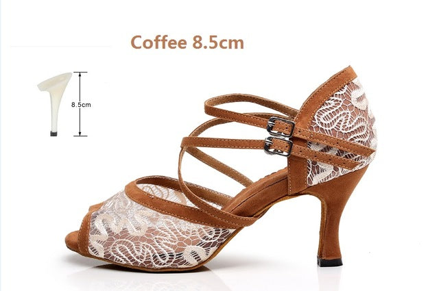 Chaussures de danse pour femme - 2 coloris au choix: noir, beige - Talons personnalisables: hauteurs disponibles: 5-6-7.5-8.5cm - Dance Store