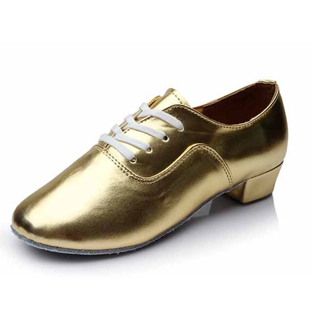 Chaussures de danse pour hommes - Sneakers à lacets - Coloris au choix: noir, blanc, or, argent - Au choix styles vernis ou mate - 2 hauteurs de talons disponibles - Dance Store