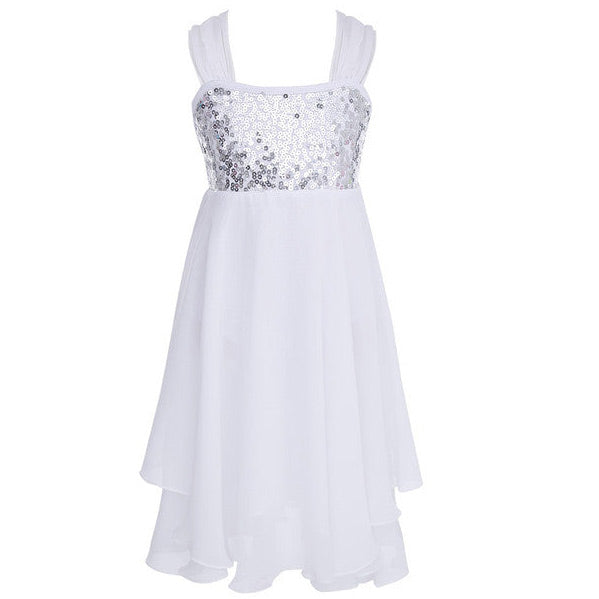 Robe paillettes Inaya avec bretelles réglables 10-14 ans
