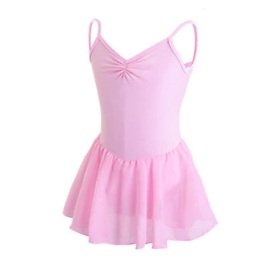 Justaucorps bretelles croisées avec jupette Cinzia